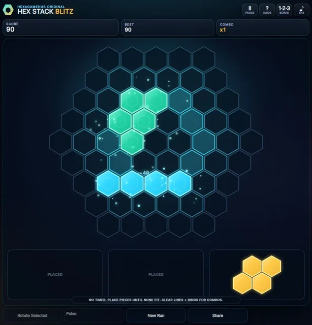 Hex Stack Blitz gameplay preview
